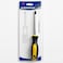 Fitto 6x125mm Slotted Screwdriver 6mm Flat Head, Hardened Steel Shaft, Ergonomic Non-Slip Handle for Home Auto Workshop