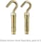Fitto Shield Anchor Hook Rawl Bolt 2-Pack - Expansion Anchor for Concrete &amp; Masonry, Metal Hook Bolt for Wall Fixings