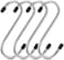 Fitto S Shape Stainless Steel Hooks Pack of 4 - Heavy Duty S-Hooks for Kitchen, Bathroom, Clothes, Pots &amp; Plant Hangers