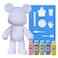DIY Fluid Acrylic Pouring Paint COOL-BEAR 33 CM Piggy Bank Kit Colors: Light-Pink, Gold, Mint-Green, Light-Purple, Lemon-Yellow. Arts and Crafts.