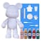 DIY Fluid Acrylic Pouring Paint COOL-BEAR 33 CM Piggy Bank Kit Colors: Light-Pink, Gold, Black, Rose-Red, Blue-Green. Arts and Crafts.