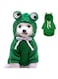 YARDHOBI Pet Clothes, Warm Dog Winter Clothes, Cute Fruit Dog Coat, Hoodies Fleece, Puppy Autumn Winter Apparel Jumpsuit, Pet Dogs Costume Jacket for French Bulldog Chihuahua Ropa para Perro (Frog, M)
