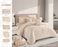 STARGOLD Microfiber Solid Comforter 8 Pieces Set Fitted Sheet, Pillow Sham, Pillow Case, Cushion Comforter 260X240 CM King Size Mattress, SG-CS2004-SOLID93 CREAM