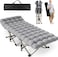 Folding Bed with Mattress, Foldable Camping Bed Cot ，Heavy Duty Outdoor Indoor Bed, Portable Foldable Guest Beds for Camping, Travel, Home, Office &amp; Hospital