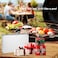 26-Piece Heavy Duty Stainless Steel BBQ Grill Tool Set with Aluminum Case &ndash; Complete Outdoor Barbecue Accessories Kit with Tongs, Spatula, Fork, Basting &amp; Cleaning Brushes, Skewers &amp; Corkscrew