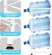 3-Tier Stainless Steel Water Bottle Storage Rack 132lbs Capacity,Heavy Duty Water Jug Rack for Kitchen Home and Office Easy To Assemble, White