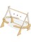 TOMVAES 25 Inch Space Capsules Cat Bed, Transparent Cat House with Hair Ball Toys, All-Season Pet Bed for Cats and Small Dogs, Spacious Clear Capsule Couch Bed for Cozy Relaxation