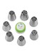 Nozzle Mouth Icing Tube Set Silver/Lime Green/White 3.6 x 4centimeter