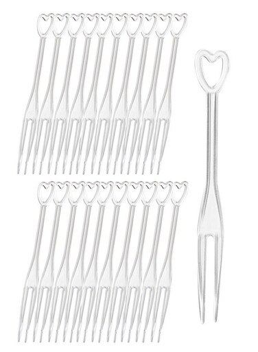 Pieces Disposable Plastic Fruit Forks for Family Party Birthday Party Wedding Dessert Cake Forks