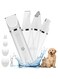 Dog Clippers Grooming Kit, 2 in 1 Professional Dog Clippers for Thick Heavy Coats, Low Noise Dog Paw Trimmer with LED Light, Cordless Rechargeable Pet Hair Shaver for Small &amp; Large Dogs Cats (White)