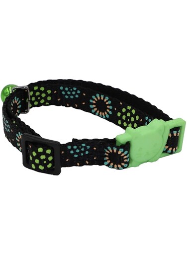 Aime Green Fireworks Collar For Cat