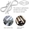 AL ARQAM 150pcs R Clips Stainless Steel Cotter Pins R Split Clips, Retaining Spring Hitch Cotter, Safe and Quick Tighten (6 Sizes)