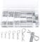 AL ARQAM 150pcs R Clips Stainless Steel Cotter Pins R Split Clips, Retaining Spring Hitch Cotter, Safe and Quick Tighten (6 Sizes)