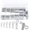 AL ARQAM 150pcs R Clips Stainless Steel Cotter Pins R Split Clips, Retaining Spring Hitch Cotter, Safe and Quick Tighten (6 Sizes)