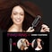 TYMO HC100 Hair Straightener Brush with Built-in Comb, 5 Temp Settings Matte Black