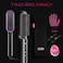 TYMO HC100 Hair Straightener Brush with Built-in Comb, 5 Temp Settings Matte Black