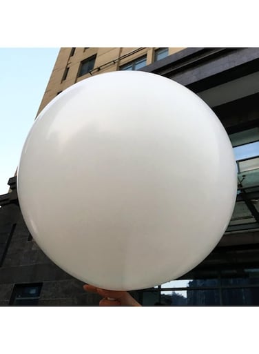 GuassLee 5Pcs Large White Balloons 36 Inch Big Round Jumbo Giant Latex For Wedding Birthday Baby Shower Decorations
