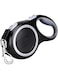 Automatic Retractable Traction Rope, Anti Slip Rubber Handle One Handed Brake Sturdy Nylon Strap Tangle Free Dog Walking Rope (Gray)