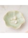Mecaikru Ceramic Trinket Dish, Ring Tray, Decorative Jewelry Dish for Earrings Necklaces Watch Keys, Christmas Birthday Morher's Day Gift for Women, White Green