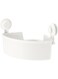 BS Case Ikeaa TISKEN Corner Shelf Unit with Suction Cup, White