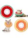 Nuyoah Cat Cone Collar Soft, Adjustable Cat Cone Collar Soft, Cat Recovery Collar, Elizabethan Collars Pet Neck Cone for Kitten and Small Dogs, Suitable for Postoperative Kittens (watermelon)