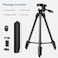 136cm Tripod for iPhone, Selfie Phone Tripod for Mobile, Aluminum Camera Tripod Stand with Carry Bag Wireless Remote Universal Phone Holder, Portable Travel Phone Stand for Video Recording
