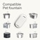 PETLIBRO 4/8 Packs Replacement Filters for Stainless Steel Cat Water Fountain PLWF003 &amp; PLWF006, 2/4 Months Set of Replacement Filters fot Pet Water Fountain Stainless Steel