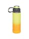 EcoVessel Stainless Steel Water Bottle with Insulated Dual Lid, Insulated Water Bottle with Strainer and Silicone Bottle Bumper, Coffee Mug &ndash; 20oz (Summer Sun)