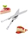 Cake Knife &amp; Server Set - Stainless steel Cake and Pie Server Knife and Spatula (Set of 2) - Cake Cutting Set for Birthday, Engagement, Xmas Unique Gift