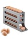 4-Tier Egg Holder &amp; Rolling Dispenser 30-Egg Capacity, Egg Storage for Refrigerator, Automatic Egg Rolling Holder Organizer For Fridge Space Saving.