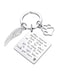 WANGCL Dog Memorial Gifts Bereavement Gifts Stainless Pet Paw Prints Key Ring Memorial Dog Key Ring With Box For Memory Of Lost Dog Pet Cat