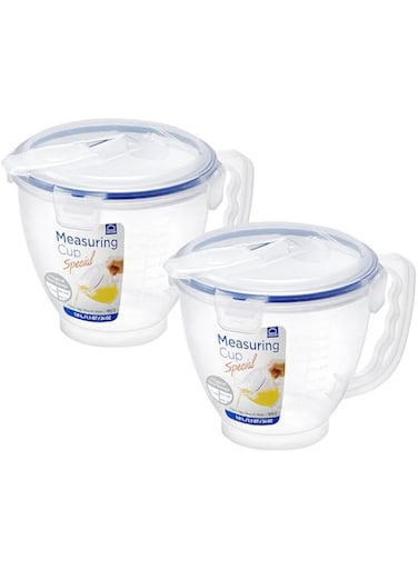 LocknLock (Pack of 2) LOCK &amp; LOCK SPECIAL Measuring Bowl with Handle 33.81-oz / 4.23-cup
