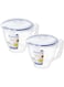 LocknLock (Pack of 2) LOCK &amp; LOCK SPECIAL Measuring Bowl with Handle 33.81-oz / 4.23-cup