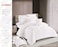 STARGOLD Microfiber Solid Comforter 8 Pieces Set Fitted Sheet, Pillow Sham, Pillow Case, Cushion Comforter 260X240 CM King Size Mattress,SG-CS2004-SOLID92 WHITE