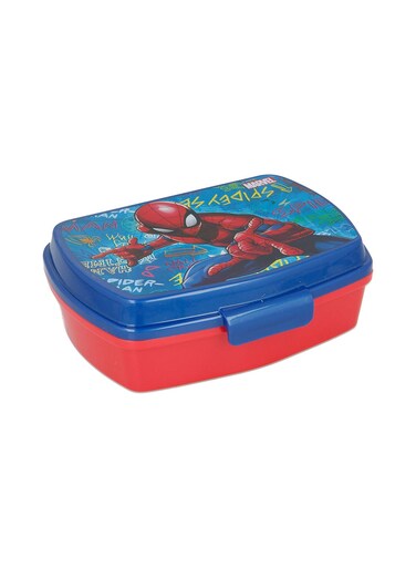 Funny Spiderman Graffiti Sandwich Box Multicolour 17x14x5.6cm
