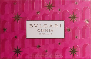 BVLGARIOmnia Crystalline for Women - 3 Pc Gift Set 3.4oz EDT Spray, 0.5oz EDT Spray, 2.5oz Body Lotion