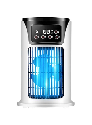 Sorandy Portable Air Conditioners Fan, Evaporative Air Cooler Cooling Fan with 3 Cool Mist, 6 Speeds &amp; 6H Timer, Desktop Spray Fan for Bedroom Office Camping, Quiet, Lightweight &amp; Portable