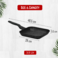 Sonex - Diecast Marble Grill Pan, 28 cm, Non-Stick, Raised Ridges, Cool-Touch Handle, PFOA-Free, Easy Clean, Black