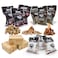 Premium Mixed Firewood Bundle 320 L (~ 150Kg)    100% Natural Wood   Kiln-Dried African Teak &amp; Beech Hardwood Logs, Cubes &amp; Firewood Box   Ready to Burn for Fire Pits, BBQ, Pizza Ovens, 12 Items