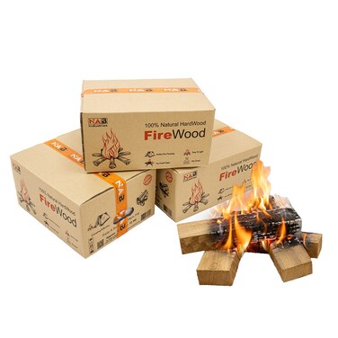 Premium Kiln-Dried Firewood Box &ndash; 75L (~36Kg)   Ready to Burn Hardwood Logs   Fire Wood Ideal for Fire Pits, Pizza Ovens, Outdoor Cooking &amp; Grilling   Low Moisture, High Heat Output, 3 Firewood carton