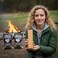 Kiln-Dried Beech Firewood 96 L (~ 45Kg) &ndash; Premium Hardwood Logs Ready to Burn, Perfect for BBQ, Pizza Ovens, Fire Pits &amp; Outdoor Grilling &ndash; 100% Natural Solid Wood, 3 Bags each 15Kg