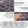 MEKITON - Premium Bathroom and Door Mat - Super Absorbent, Non-Slip, Quick Drying, Soft Plush Surface, Ideal for Entryways, Kitchens, and Bathrooms - 75 x 45 cms (Gray)