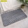 MEKITON - Premium Bathroom and Door Mat - Super Absorbent, Non-Slip, Quick Drying, Soft Plush Surface, Ideal for Entryways, Kitchens, and Bathrooms - 75 x 45 cms (Gray)