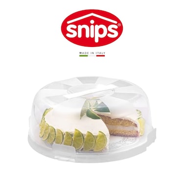 Snips Delice Cake Carrier with Tray &amp; Dome &ndash; 28cm, Made in Italy