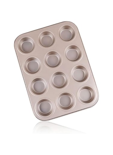 Standard Muffin Pan, Standard Nonstick Round Muffin Baking Pan, (12-cups Muffin Pan)