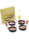 KASTWAVE Stainless Steel Egg Ring Moulds with Heat-Resistant Handle &amp; Oil Brush - Great for Fried Eggs &amp; Breakfast Sandwiches (4 Pack)