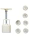 Dubai Gallery Domestic Use Hand Pressure Type Non-Stick Eco-Friendly Abs Mooncake Making Mould White 14 * 5 * 5Cm AMZ-N41401814A