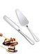 Serving Set, Wedding Cake Knife and Server Set, Cake Cutting Utensils Stainless Steel, Cake Cutter Serrated Cake Knife, Professional Dessert Server for Cake Cheese Pie Pizza