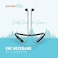 Porodo Blue ENC Neckband Earbuds, Clear Calls &amp; Superior Sound, 200mAh Battery, 28H Playtime, Bluetooth 5.3, Deep Bass, Lightweight &amp; Comfortable Design - Black
