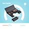 Porodo Blue 2 in 1 Card Reader with Card Holder, V3.0 5Gbps Type-C Connector, V3.0 5Gbps USB Connector, SD / Micro SD Reader, 5Gbps Data Transfer &ndash; Efficient File Management
